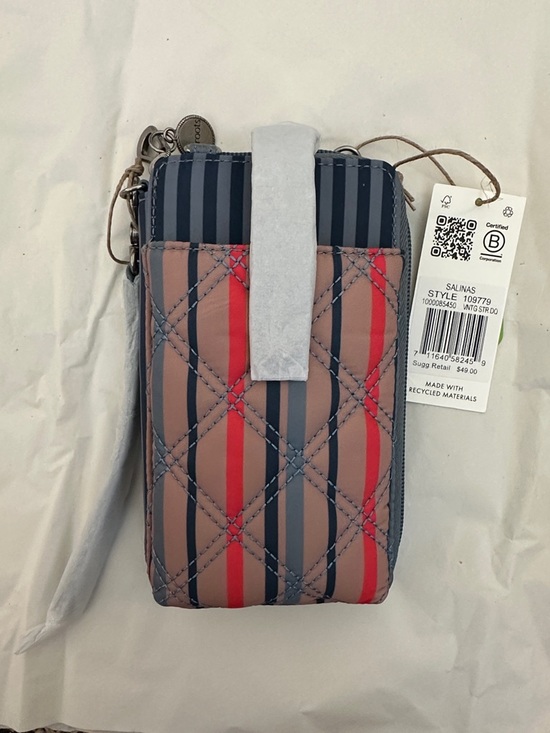 Sakroots Handbags - The Sak Sakroots Salina’s Blue Tan Striped Smartphone Crossbody Wallet Bag